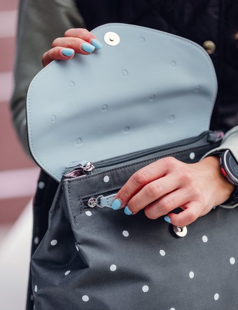 Joanna Dotty Dark Grey
